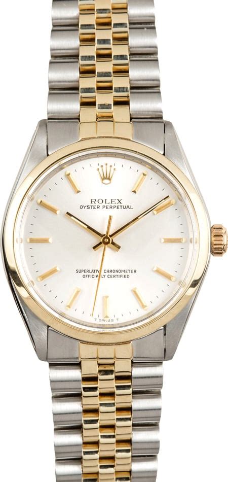 rolex classic oyster 2 tone womens price